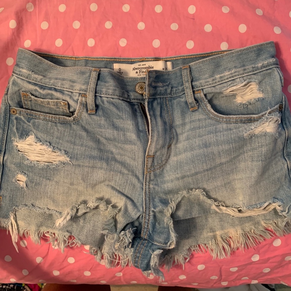 Abercrombie Jean shorts size 0